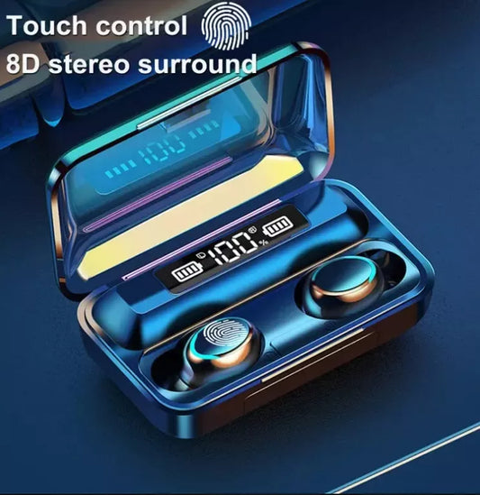 Audífonos in ear inalámbricos F9 negro